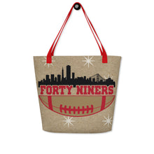 Load image into Gallery viewer, SF 49ers All-Over Print Large Tote Bag(NFL)
