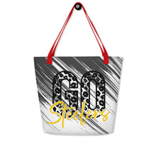 Load image into Gallery viewer, Go Steelers All-Over Print Large Tote Bag(NFL)
