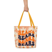 Load image into Gallery viewer, Bears Wave All-Over Print Large Tote Bag
