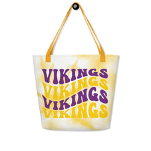 Load image into Gallery viewer, Vikings Wave All-Over Print Large Tote Bag(NFL)
