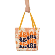 Load image into Gallery viewer, Bears Wave All-Over Print Large Tote Bag
