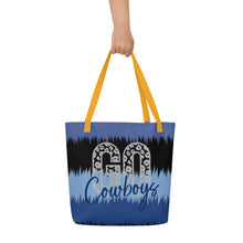 Load image into Gallery viewer, Go Cowboys All-Over Print Large Tote Bag(NFL)
