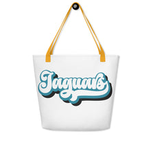 Load image into Gallery viewer, Jaguars Retro All-Over Print Large Tote Bag(NFL)
