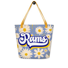 Load image into Gallery viewer, Rams Retro All-Over Print Large Tote Bag(NFL)
