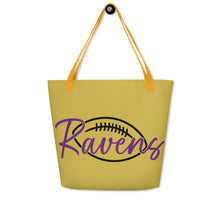 Load image into Gallery viewer, Ravens Football All-Over Print Large Tote Bag(NFL)
