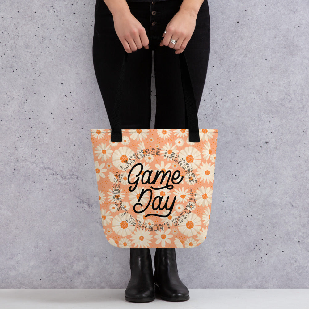 Lacrosse Game Day Spring Tote Bag