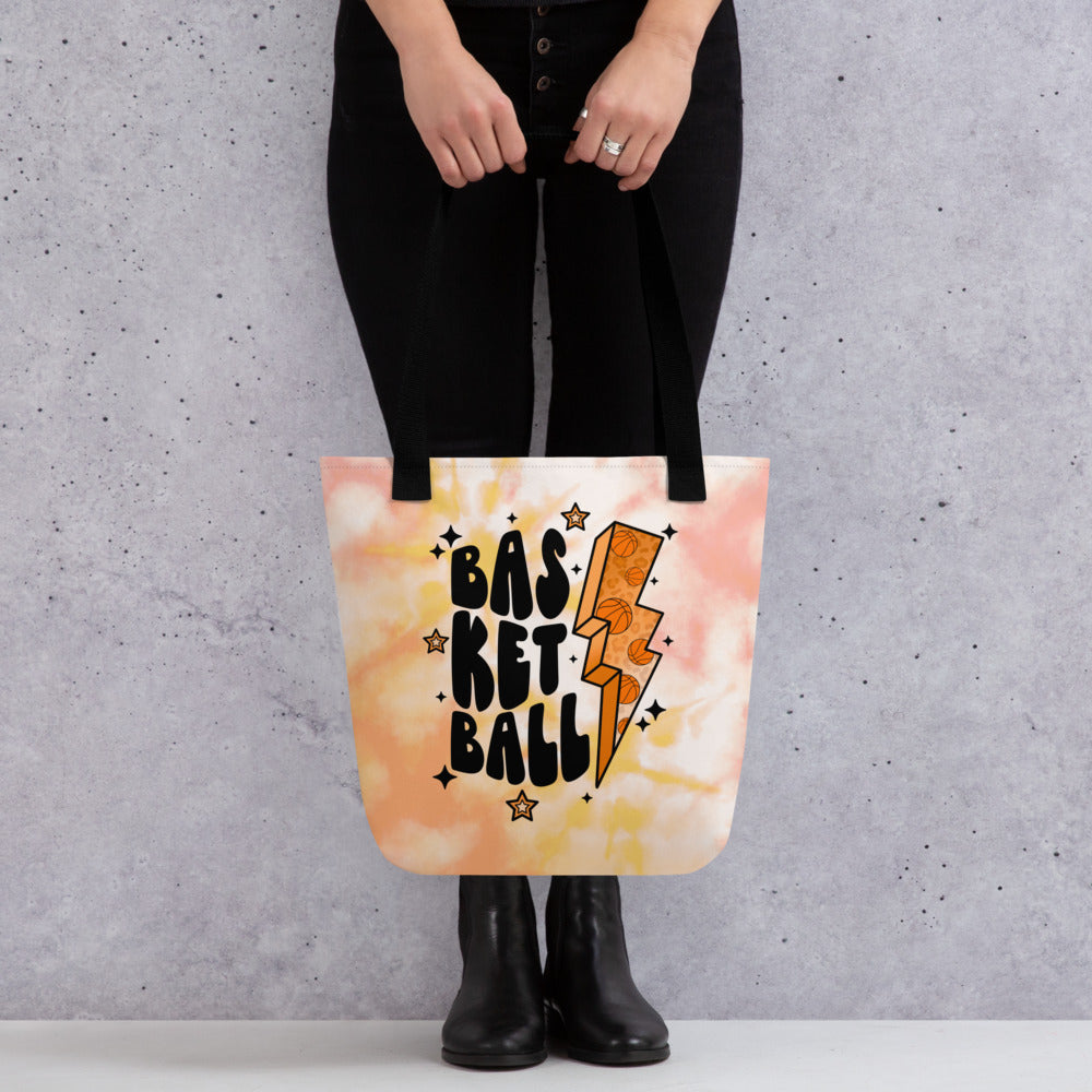 Basketball Lightning Tote bag