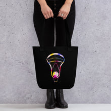 Load image into Gallery viewer, Lacrosse Rainbow Head Tote bag
