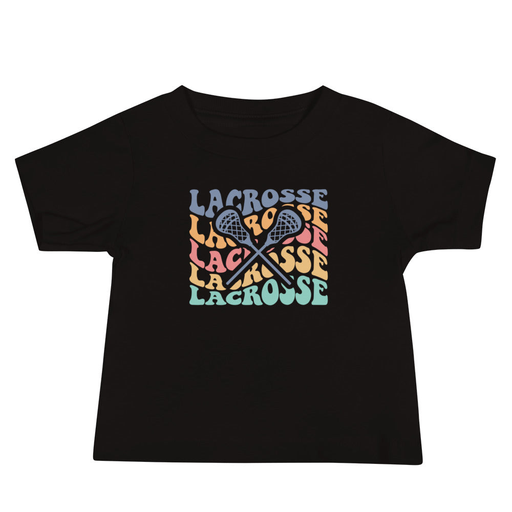 Multicolor Lacrosse Wave Baby Tee