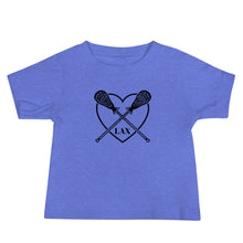 Load image into Gallery viewer, Lacrosse Heart Baby Tee
