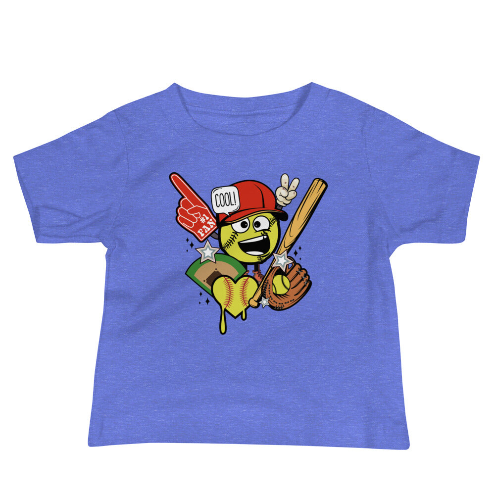 Softball Fan Baby Tee