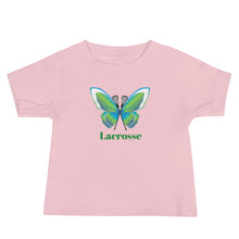 Load image into Gallery viewer, Butterfly Lacrosse Baby Tee
