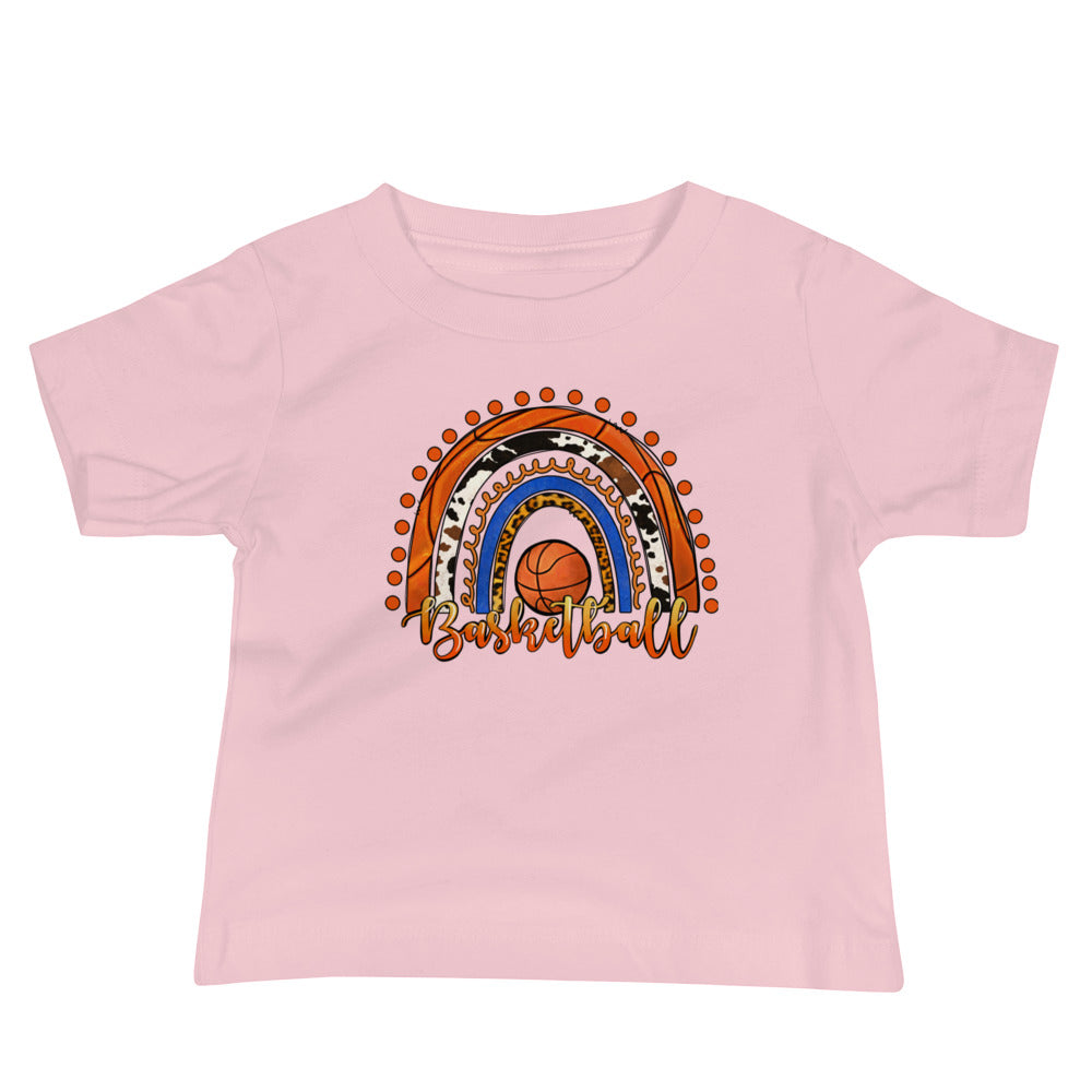 Basketball Rainbow Baby Tee
