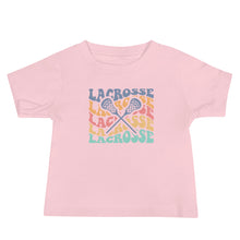 Load image into Gallery viewer, Multicolor Lacrosse Wave Baby Tee
