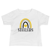 Load image into Gallery viewer, Steelers Rainbow Baby Tee(NFL)
