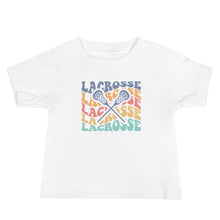 Load image into Gallery viewer, Multicolor Lacrosse Wave Baby Tee
