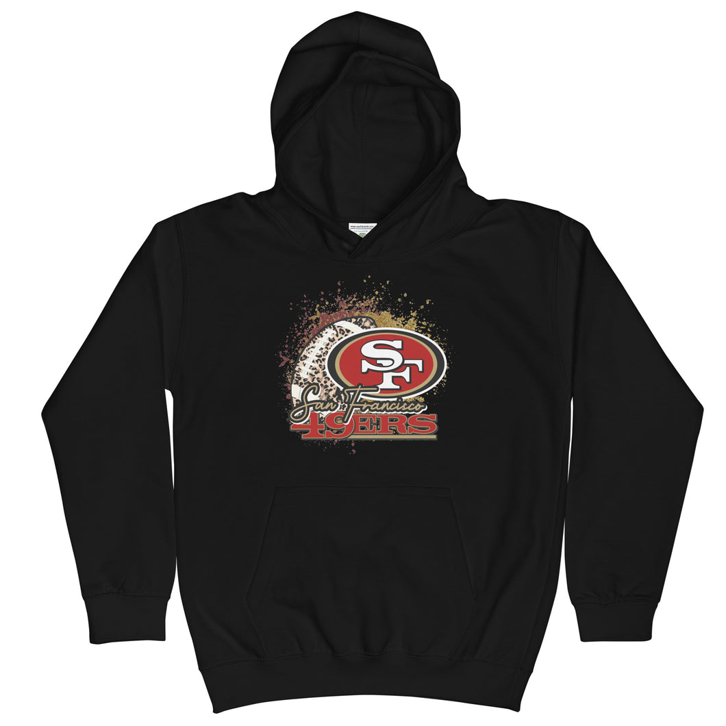 49ers Splatter Youth Hoodie(NFL)