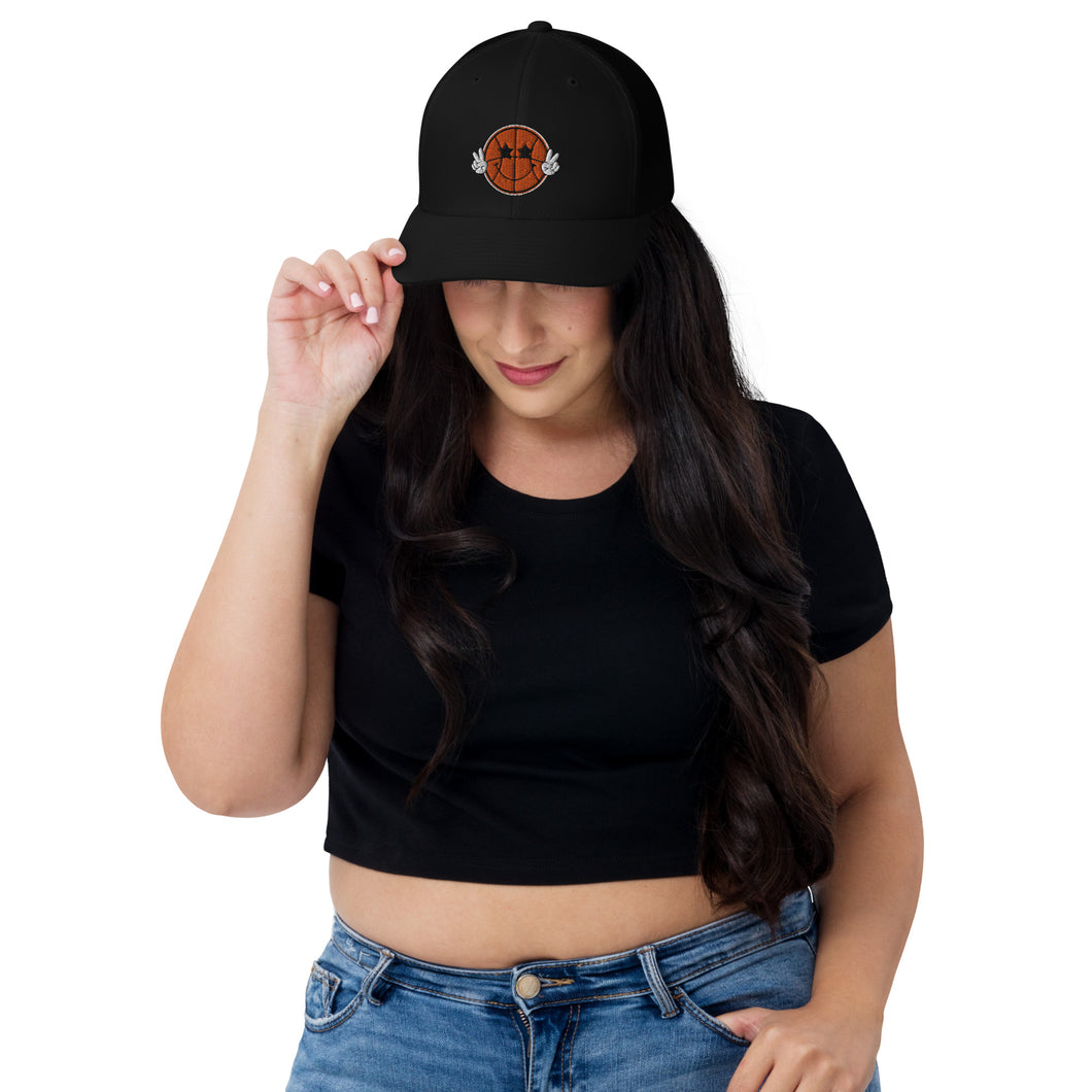 Basketball Smile Trucker Hat