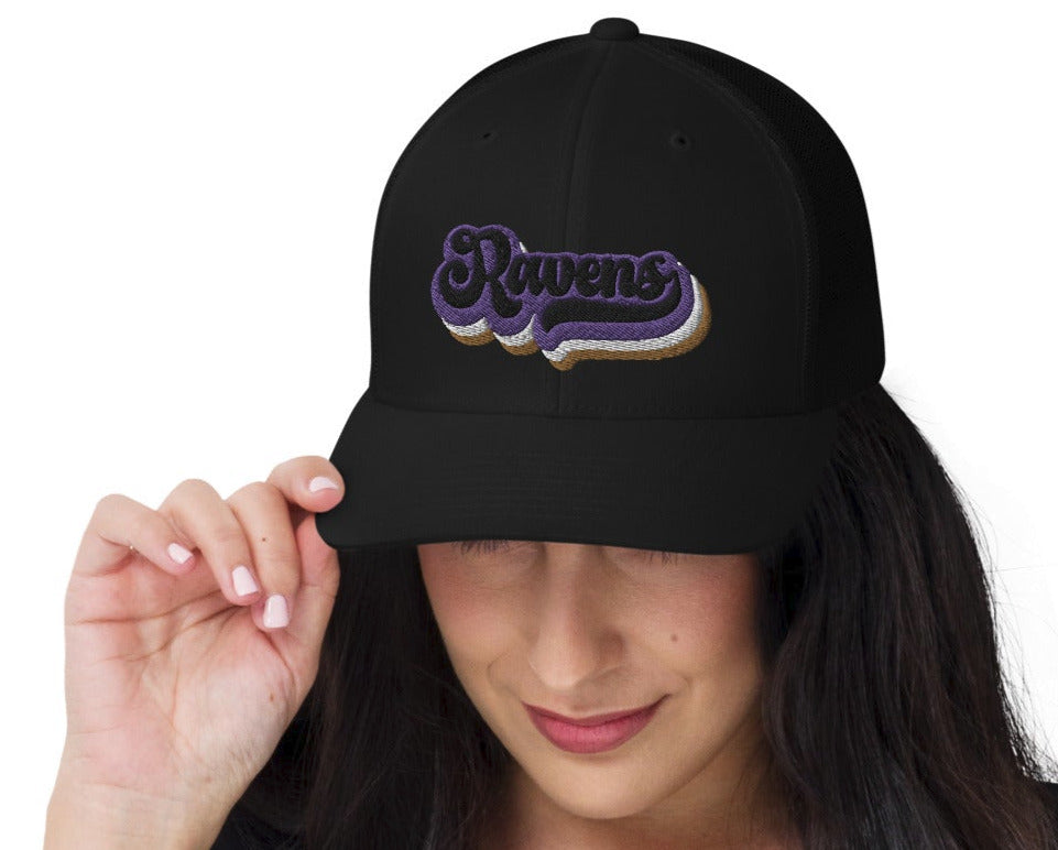 Ravens Retro Trucker Hat(NFL)