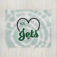 Load image into Gallery viewer, NY Jets Heart Throw Blanket(NFL)
