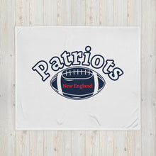 Load image into Gallery viewer, NE Patriots Football Throw Blanket(NFL)
