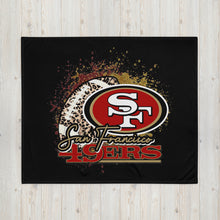 Load image into Gallery viewer, SF 49ers Splatter Throw Blanket(NFL)
