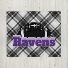 Load image into Gallery viewer, Ravens Football Throw Blanket(NFL)
