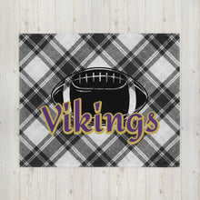 Load image into Gallery viewer, Vikings Football Throw Blanket(NFL)
