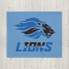 Load image into Gallery viewer, Lions Football Throw Blanket(NFL)
