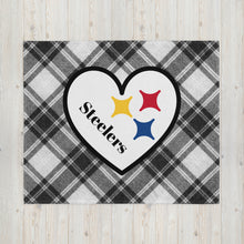 Load image into Gallery viewer, Steelers Heart Throw Blanket(NFL)
