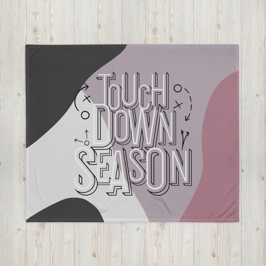 Touch Down Season Football Throw Blanket