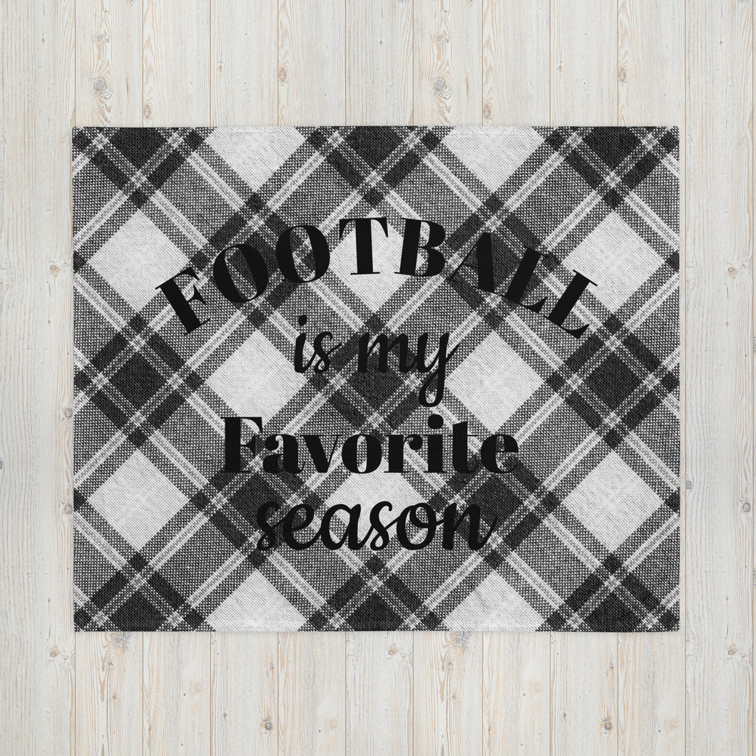 Football Favorite Season Throw Blanket