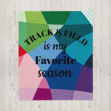 Load image into Gallery viewer, Track &amp; Field Favorite Season Throw Blanket
