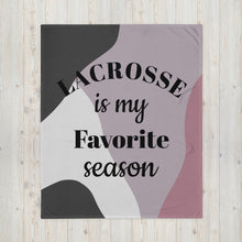 Load image into Gallery viewer, Favorite Season Lacrosse Throw Blanket
