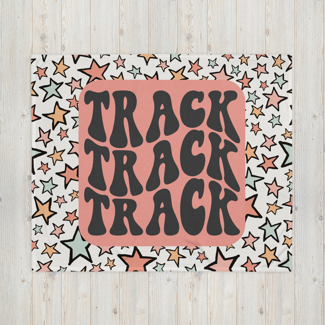 Track Star Throw Blanket