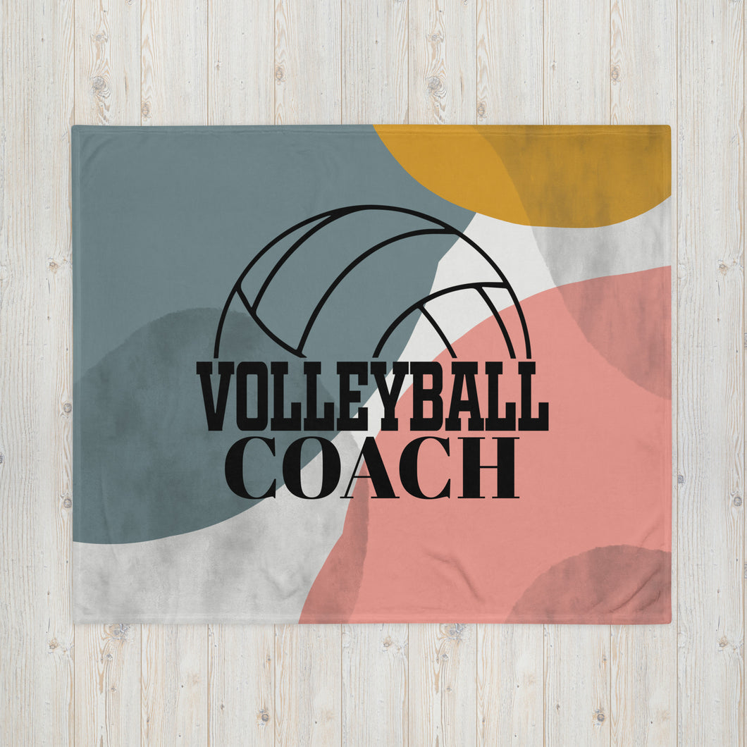 Volleyball Coach Throw Blanket