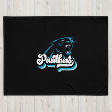 Load image into Gallery viewer, Panthers Retro Throw Blanket
