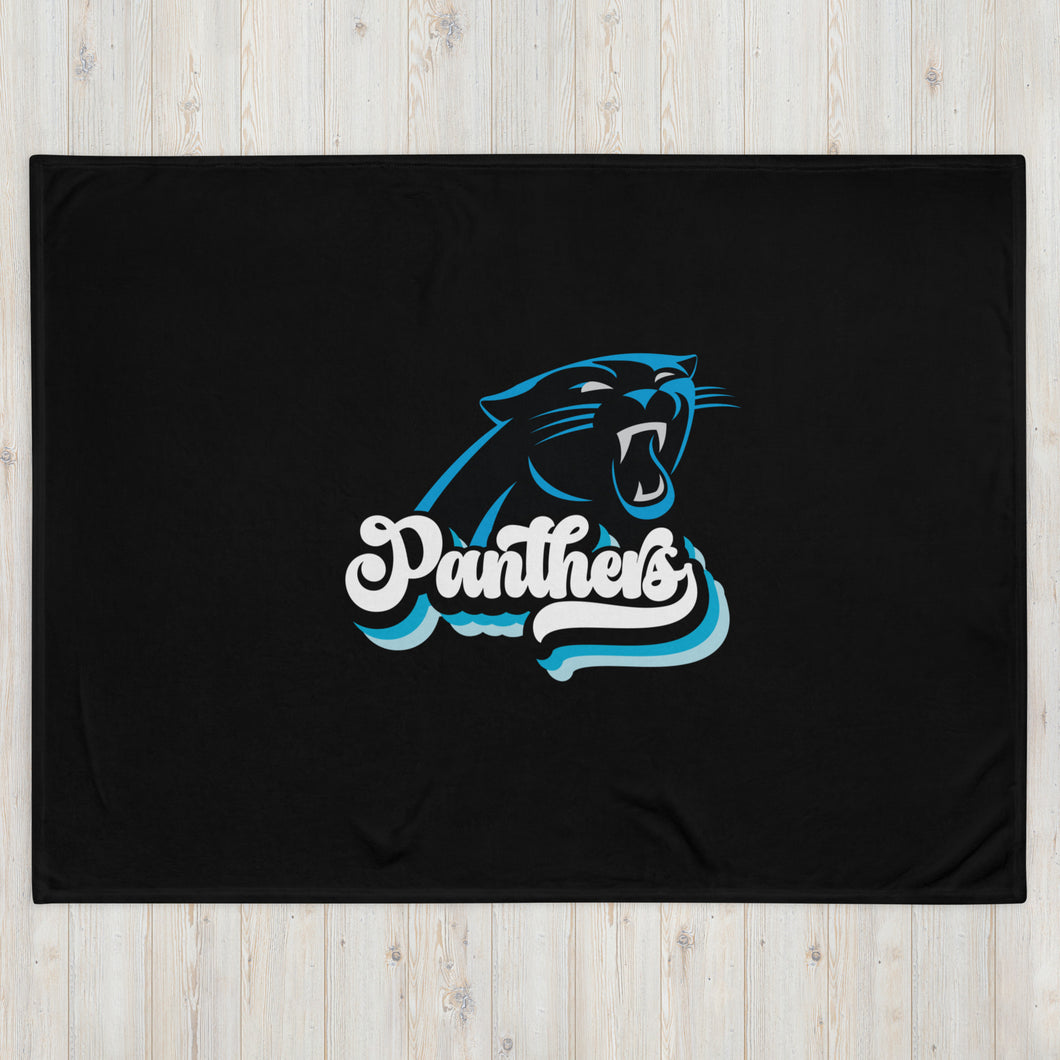 Panthers Retro Throw Blanket