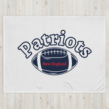 Load image into Gallery viewer, NE Patriots Football Throw Blanket(NFL)
