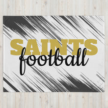 Load image into Gallery viewer, Saints Football Throw Blanket(NFL)
