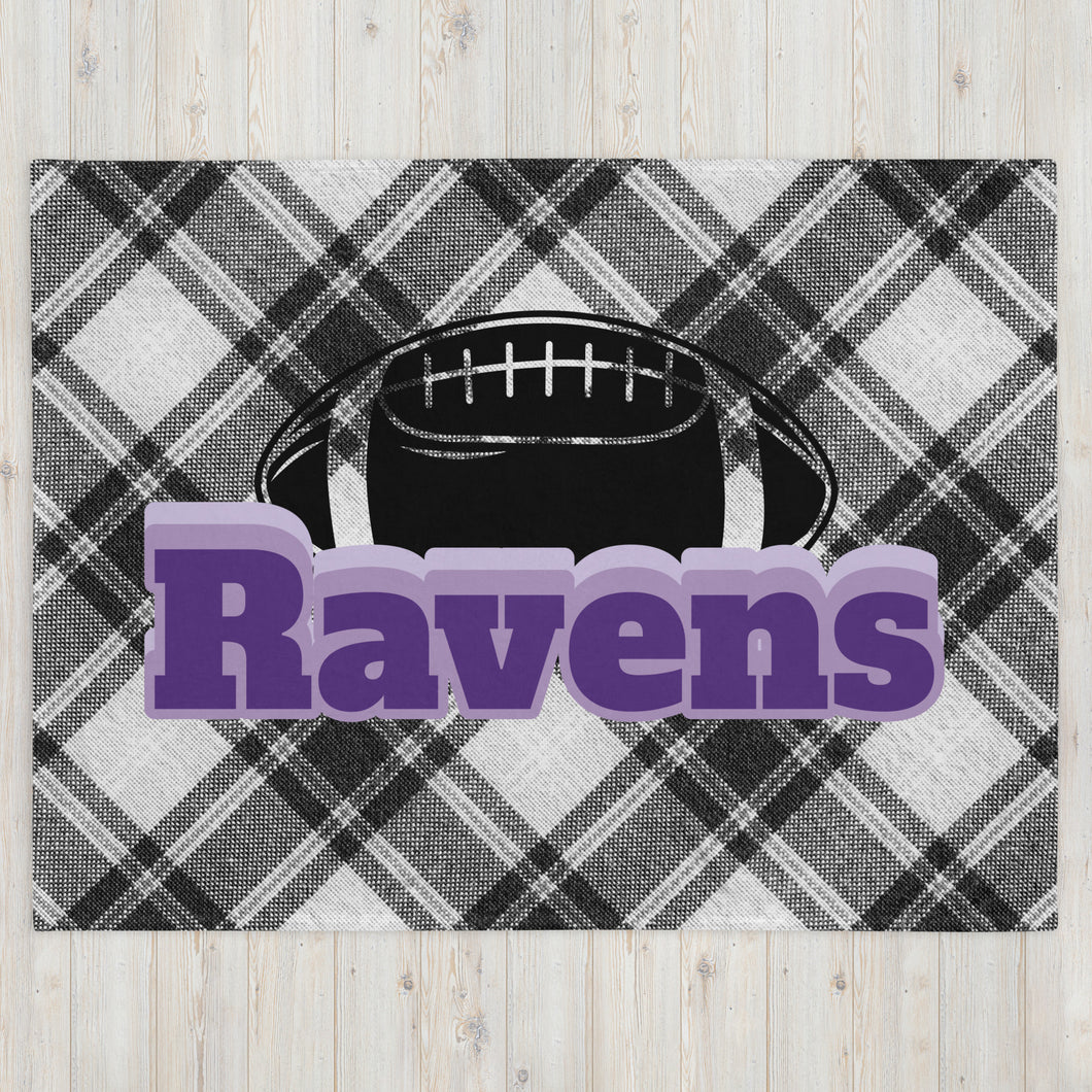 Ravens Football Throw Blanket(NFL)