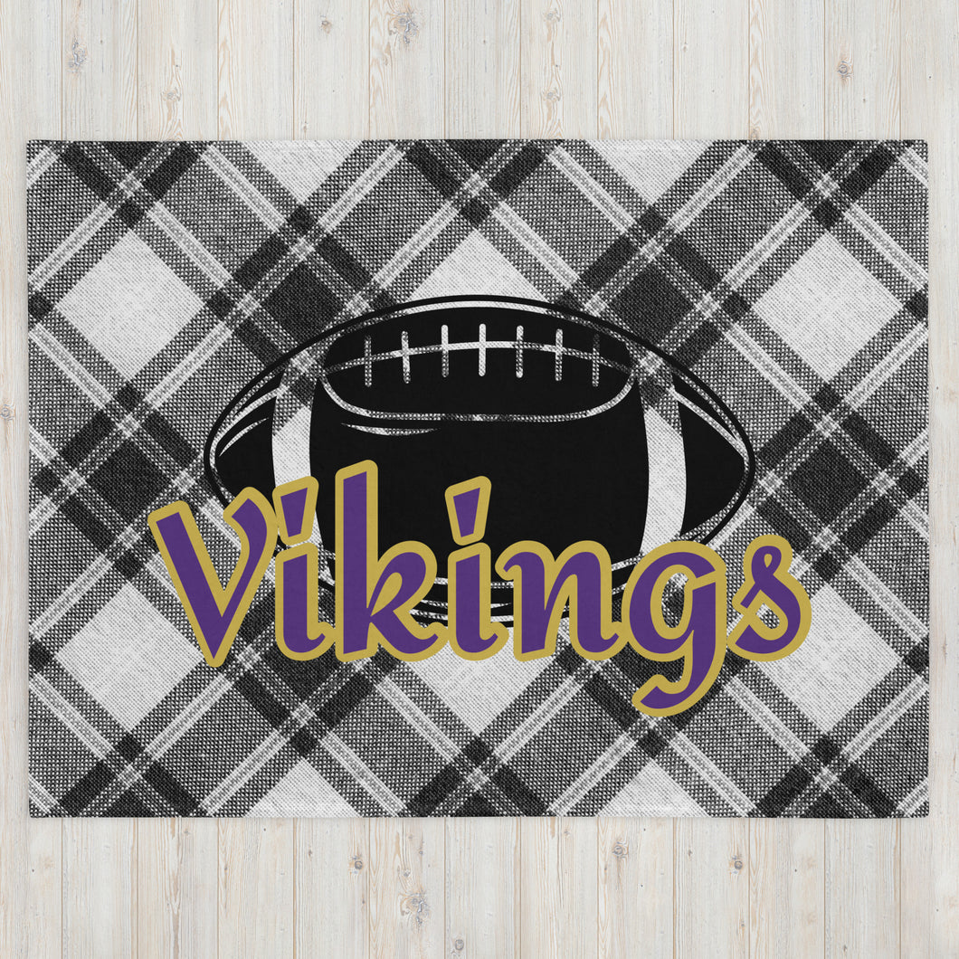 Vikings Football Throw Blanket(NFL)