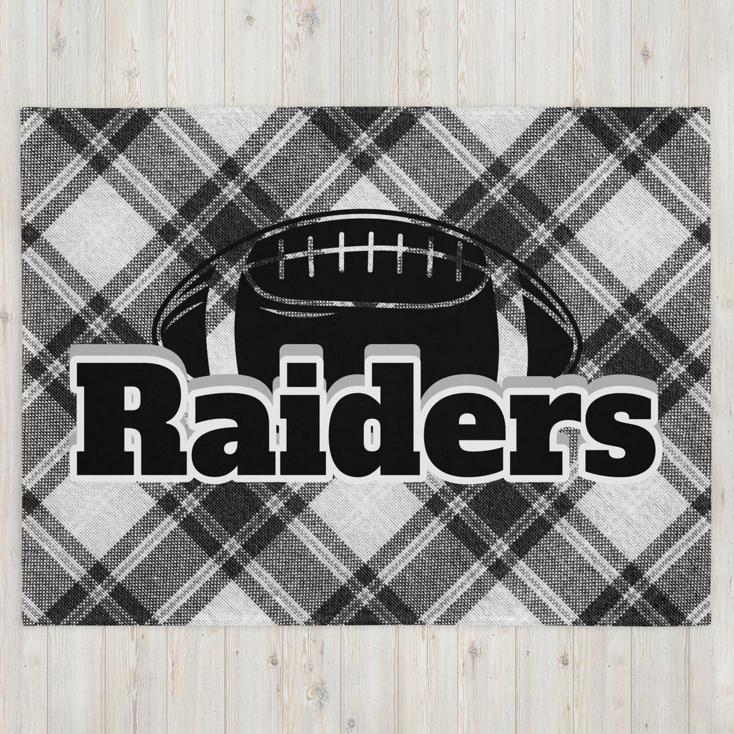 Raiders Football Throw Blanket(NFL)