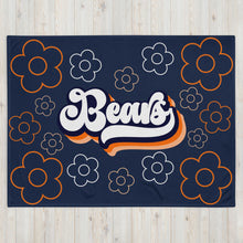 Load image into Gallery viewer, Bears Retro Throw Blanket
