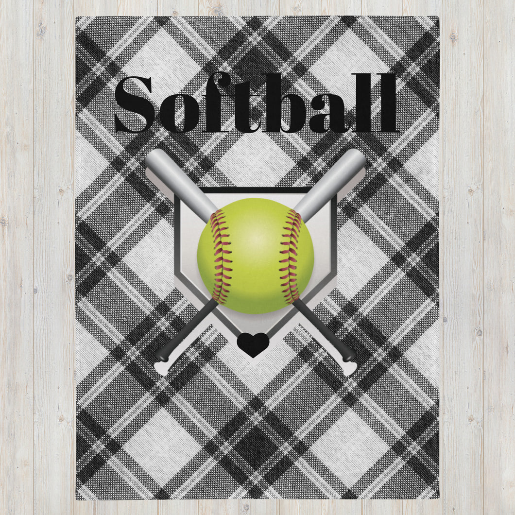 Softball Throw Blanket