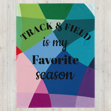 Load image into Gallery viewer, Track &amp; Field Favorite Season Throw Blanket
