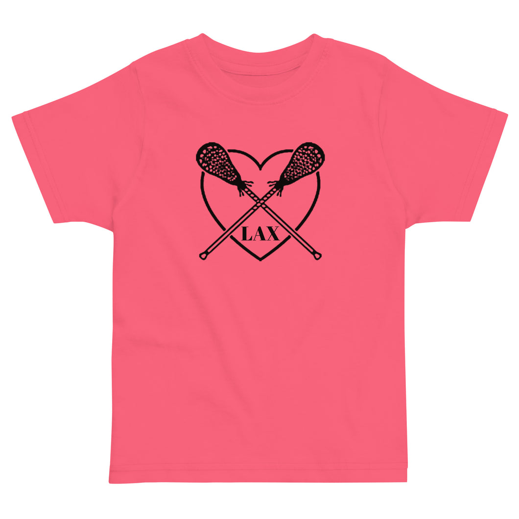 Lacrosse Heart Toddler Tee