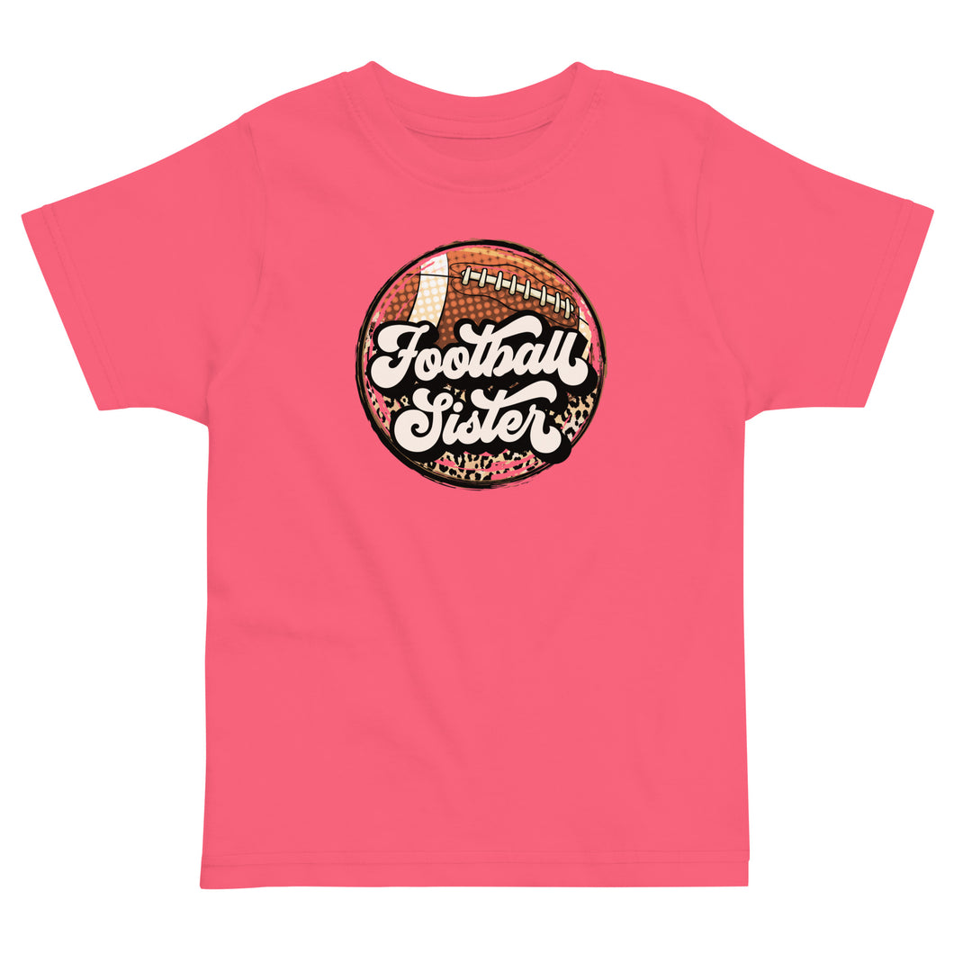 Football Sister Toddler Tee