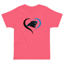 Load image into Gallery viewer, Panthers Heart Toddler T-shirt(NFL)
