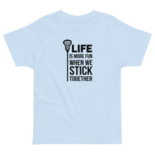 Load image into Gallery viewer, Life Is More Fun Lacrosse Toddler Tee
